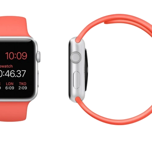 Apple Watch Sport 42mm Silver Aluminum Pink Sport Band MJ3R2LL/A