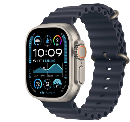 Apple Watch Ultra 2 49mm Titanium with Ocean Band A2986