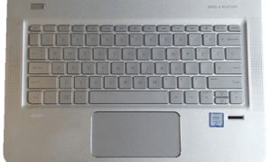 HP Envy 13 Laptop 2016 Keyboard from Above