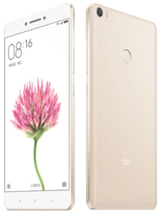 Xiaomi Mi Max Phone Front and Back