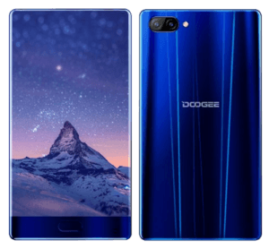 Doogee Mix Phone Dark Blue Back and Front