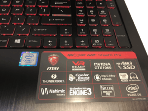 MSi Stealth GS63VR Laptop Features