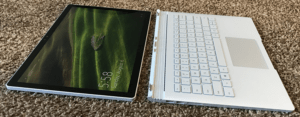 microsoft surface book tablet and keyboard