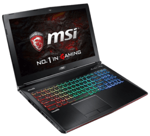 MSI GE62 Laptop Left Angle