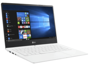 LG Gram Laptop White Left Angle