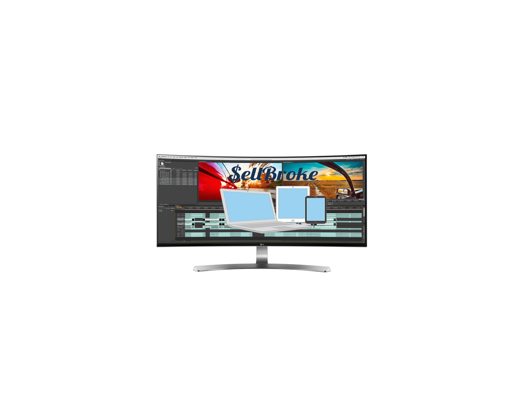 lg wide monitor curved