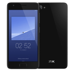 Lenovo Zuk Z2 phone Black front and back