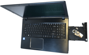 Acer Aspire E5-575-33bm Laptop from Above open drive