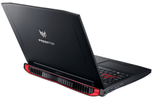 Acer Predator GTX 1060 Laptop Back Open Lid