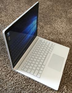 microsoft surface book laptop left side