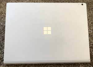 microsoft surface book laptop lid