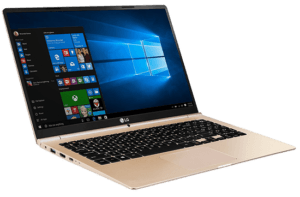 LG Gram Laptop Gold Left Angle