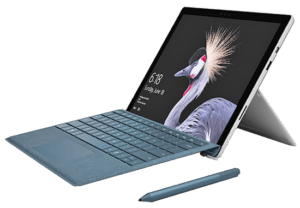 2017 microsoft Surface Pro Tablet Right Angle with Pen