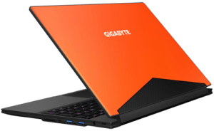 Gigabyte Aero 14 Laptop Back Orange