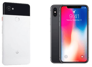 Apple iPhone X vs Google Pixel 2 Smartphones