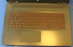 HP Omen 17 Keyboard and Trackpad