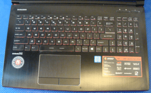 MSI GE62 Keyboard