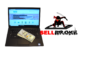 Cash on a Laptop and SellBroke Logo