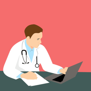 Doctor with a Laptop