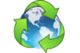 Recycle Sign Around Globe